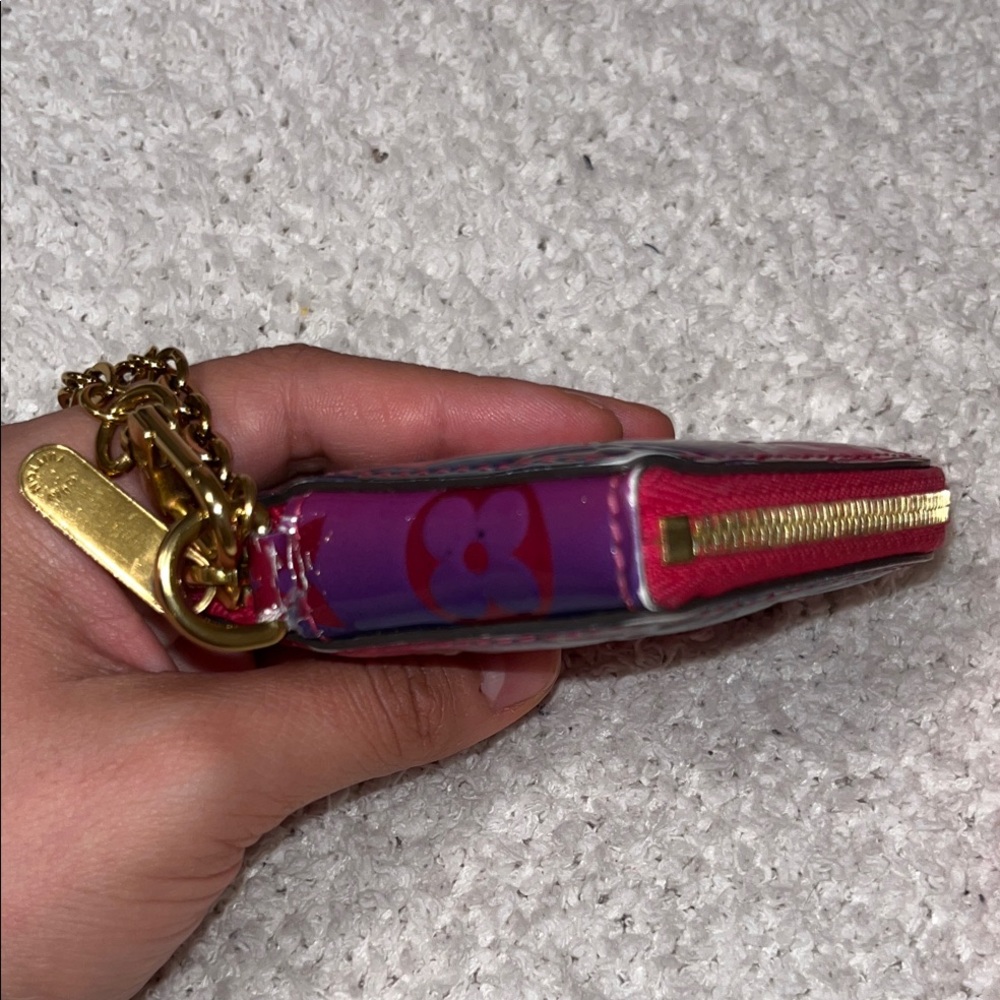 Louis Vuitton Vernis Patent Porte Monnaie Wallet Coeur Sunrise - Picture 3 of 14